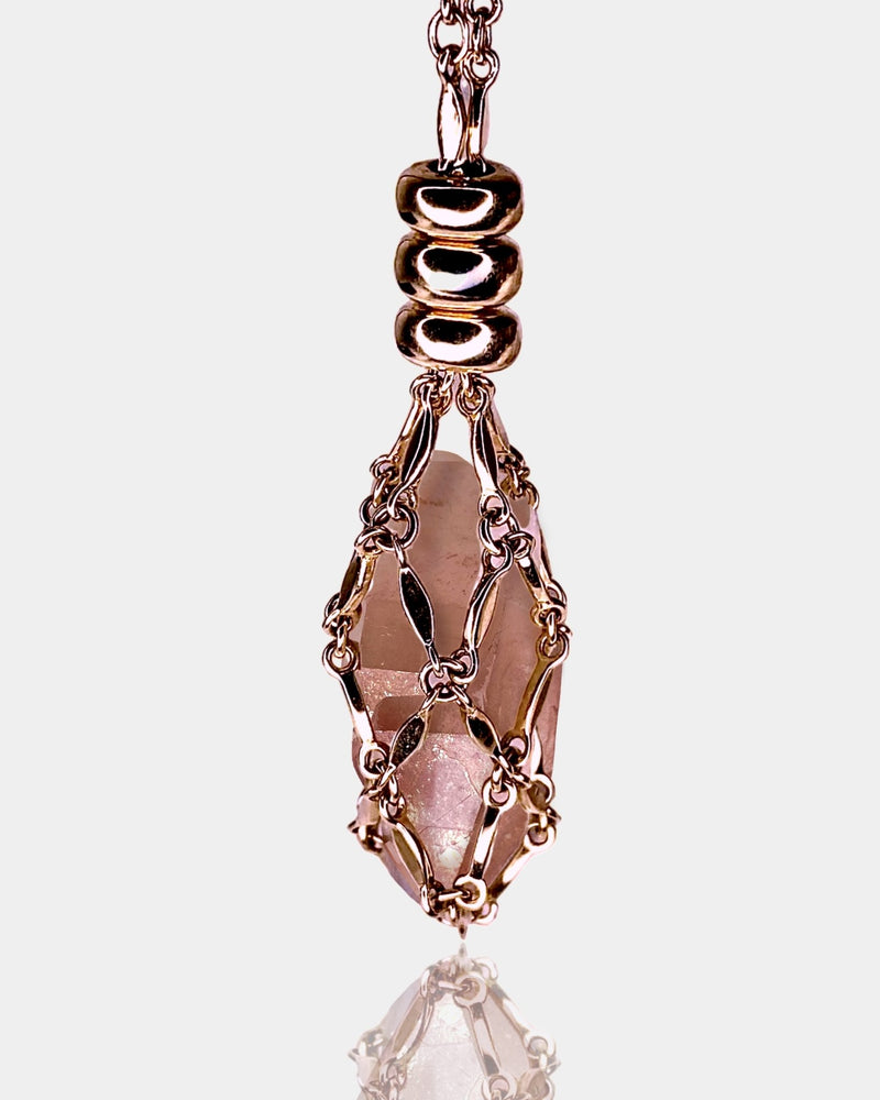 SOLID ROSE GOLD PETITE ELO NECKLACE - Hey Babe LA